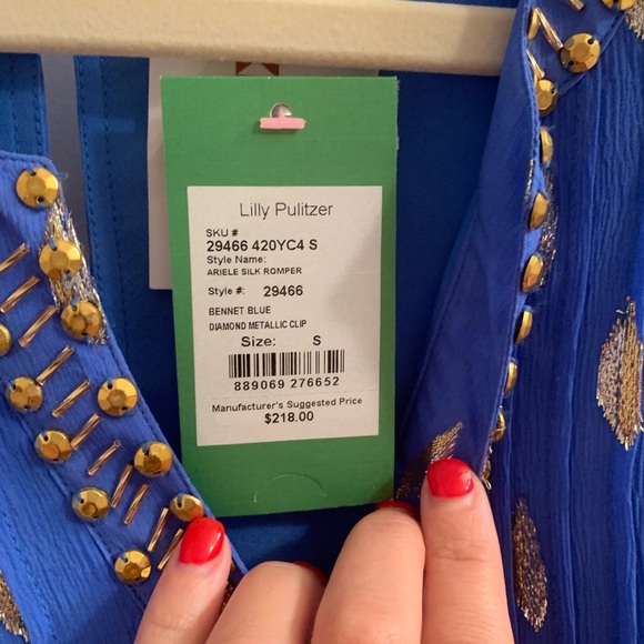 Lilly Pulitzer size S Arielle Silk Romper - Picture 2 of 4